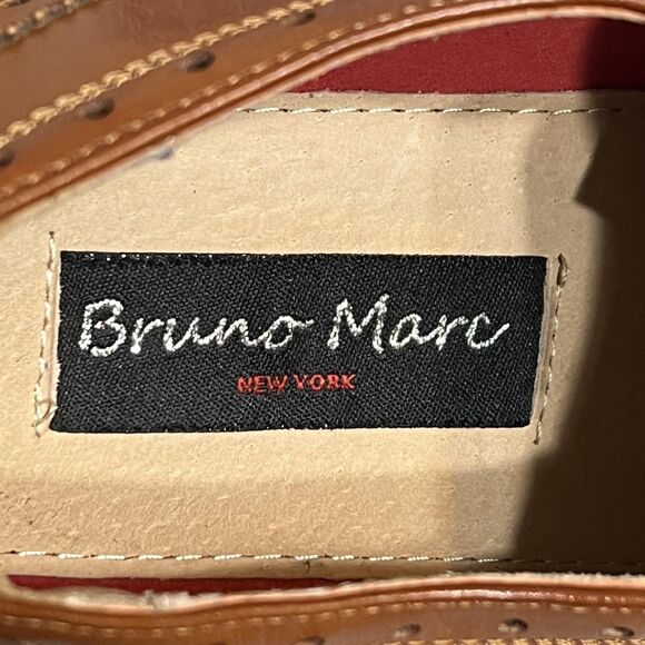Bruno Marc Prince Shoes Mens Size 9.5 Brown Wingtip Oxford Brogue Dress main image 8